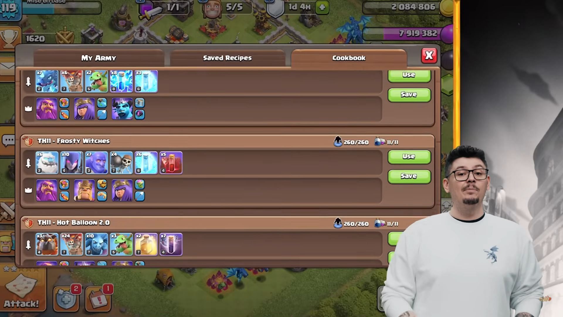 Army selection window (Image via Supercell)